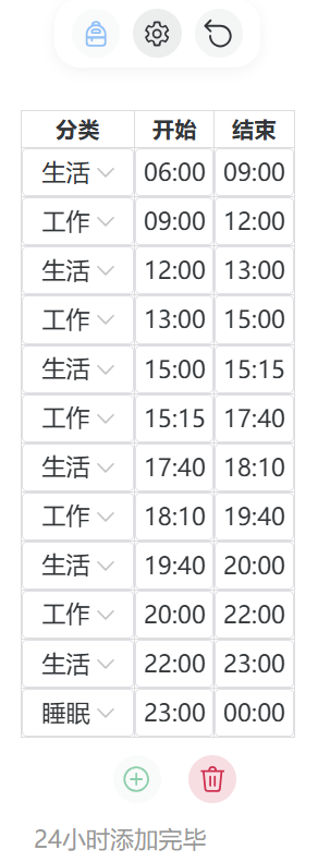Timetable